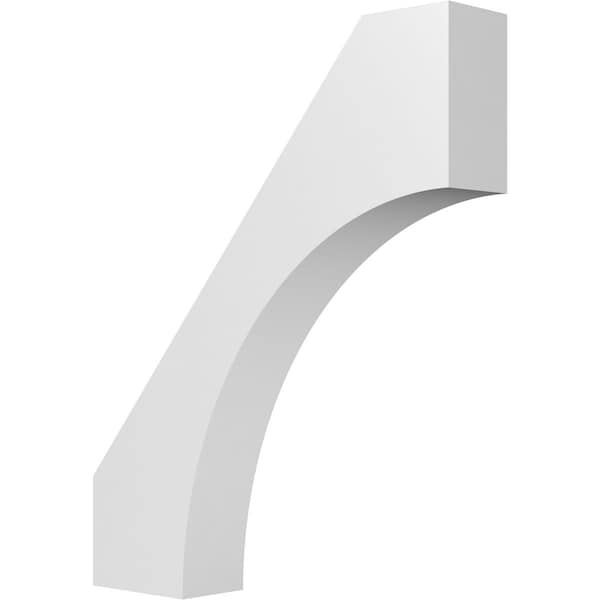 Ekena Millwork 5 1/2-in. W x 28-in. D x 34-in. H Westlake Architectural Grade PVC Knee Brace BRCP055X28X34WTL - main